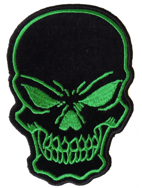 Skull Patch Black Green